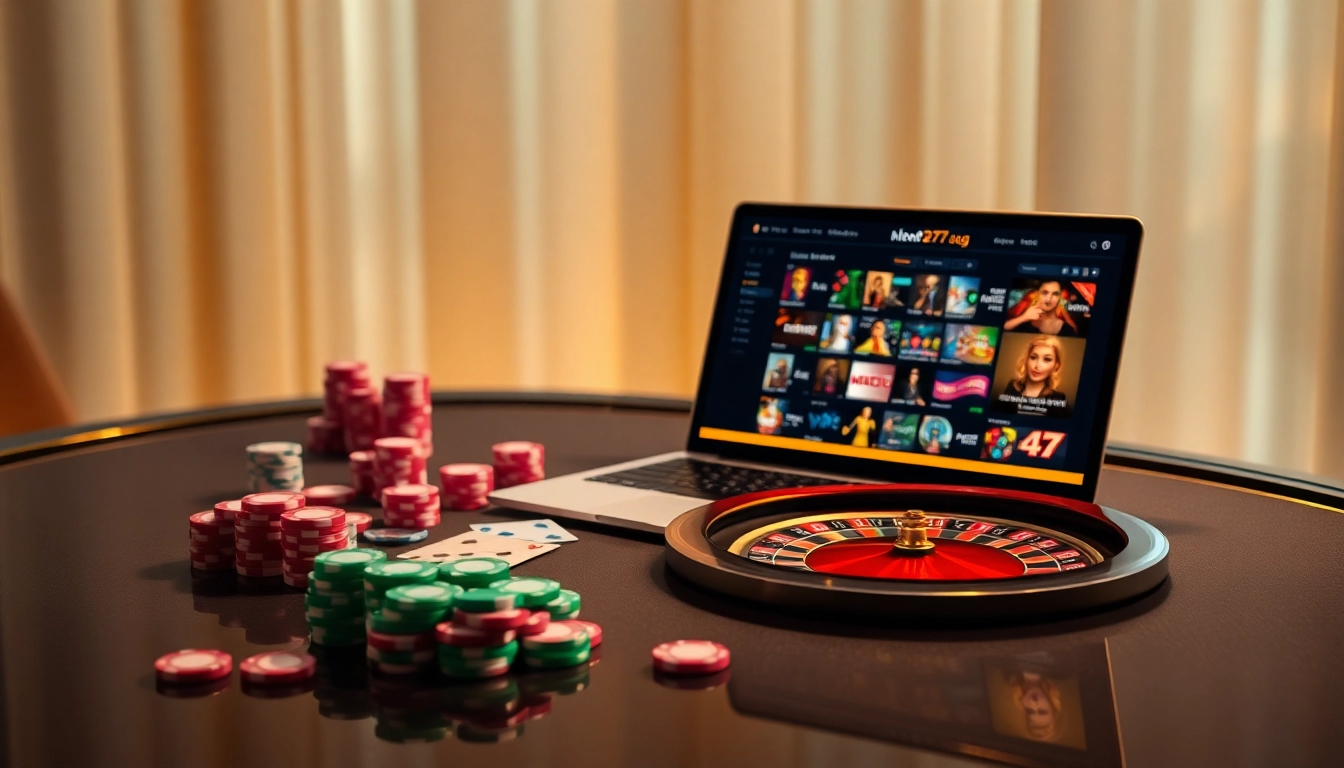 Engaging poker table scene showcasing 777g online gambling with vivid colors and excitement.