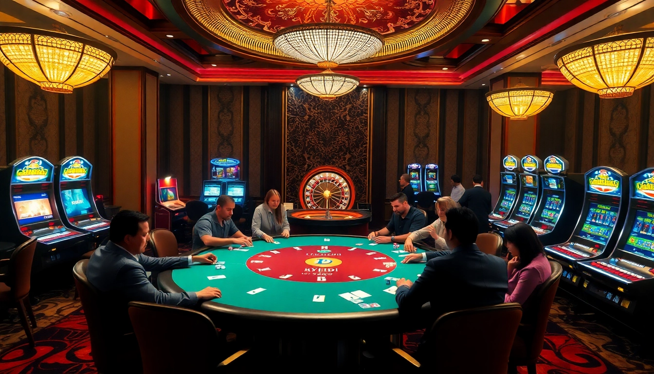 Experience the thrill of high-stakes poker at https://topclub.space/, featuring vibrant chips and a glamorous casino setting.