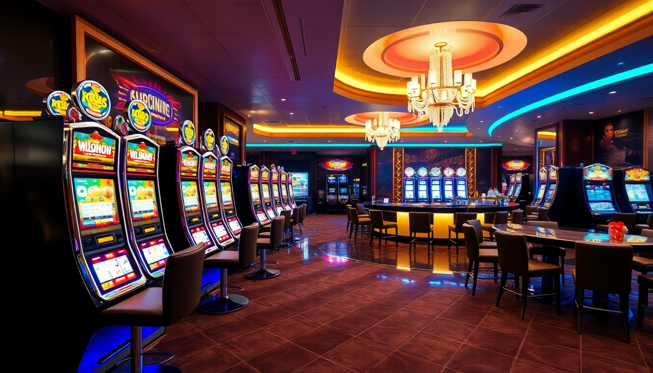 Visitez le meilleur casino en ligne avec une ambiance animée et des machines à sous étincelantes.