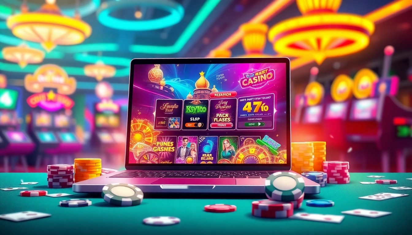 Jouez à vos jeux préférés au casino en ligne avec une ambiance vibrante et excitante.