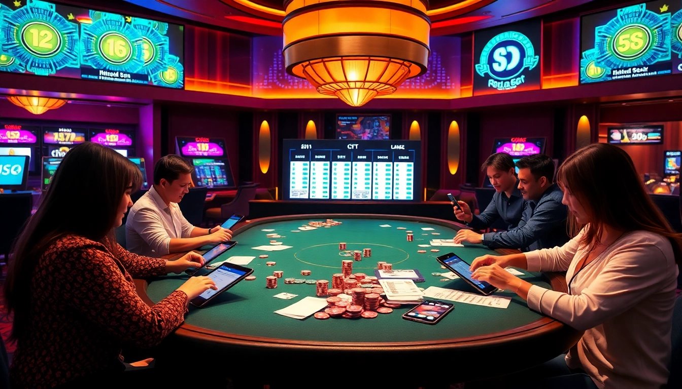 Experience online lottery excitement at https://cm88bet.us/xo-so-cm88/ with vibrant gaming scenes and engaging players.