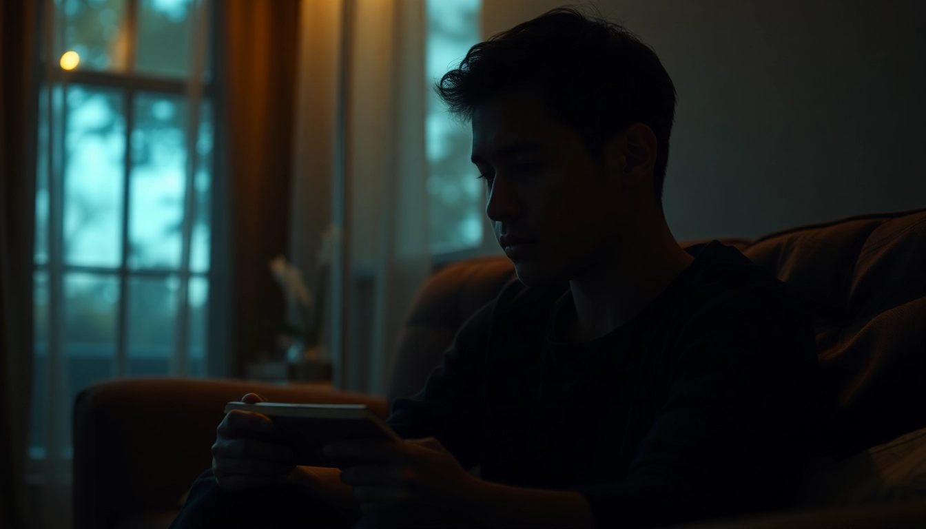 Understanding depression symptoms through the reflective gaze of a person surrounded by calming elements.